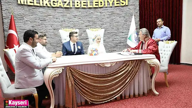 Melikgazi'de 2022 yılında 3 bin 978 çift 'evet' dedi