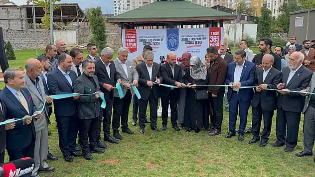 Melikgazi'de Ahmet Taş Parkı ve Sosyal Tesisi hizmete açıldı!