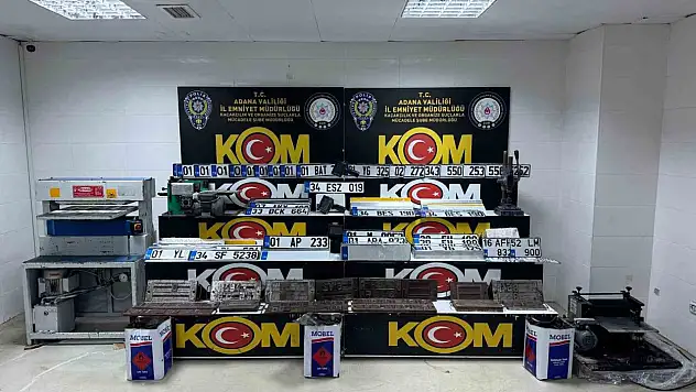 Merdiven altı plaka basım atölyelerine baskın düzenlendi!