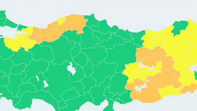 Meteorolojiden 14 il için ciddi uyarı – Kayseri de var!