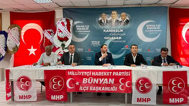 MHP Bünyan ve Tomarza'da da kongreler tamamlandı: Başkanlar yeniden seçildi!