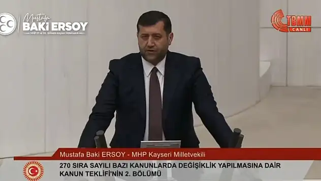 MHP'li Baki Ersoy TBMM Genel Kurulu'nda önemli açıklamalarda bulundu: Futboldaki iddialarda son durum!