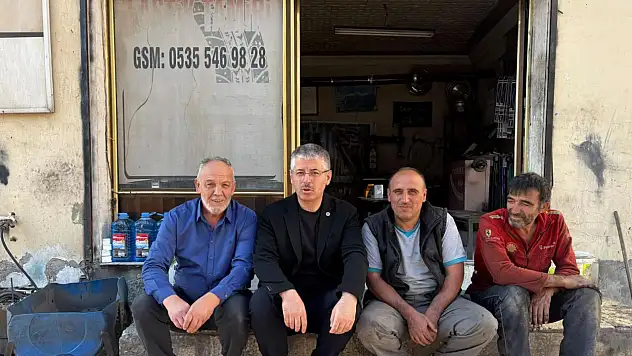 Milletvekili Çopuroğlu'ndan esnaf ziyareti: 'Şöyle otur hele dediler, oturduk'