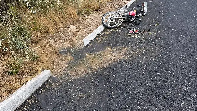 Motosiklet şarampole devrildi: 1 ağır yaralı