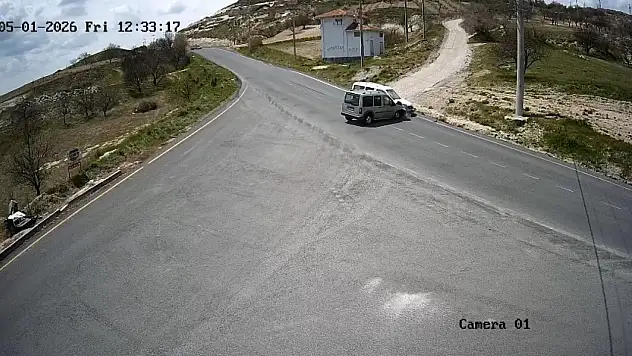 Nevşehir'de kavşakta çarpışma: 1 kişi yaralandı