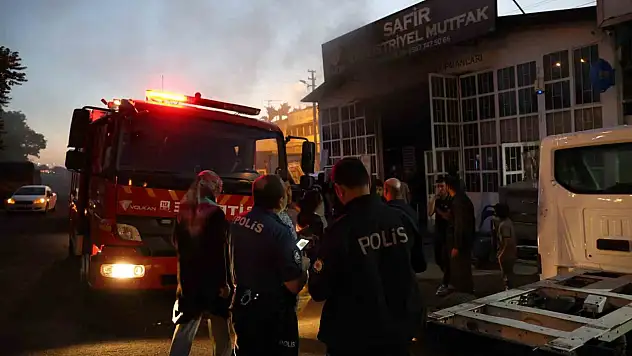 Nevşehir'de korkutan iş yeri yangını