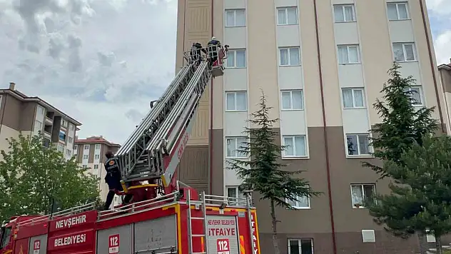 Nevşehir'de ocakta unutulan yemek korkuttu