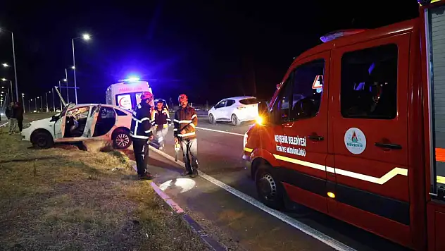 Nevşehir'de tilkiden kaçan araç kazaya neden oldu: 1 yaralı