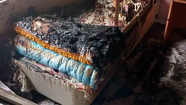 Nevşehir'de yıldırım düşen evde yangın çıktı!