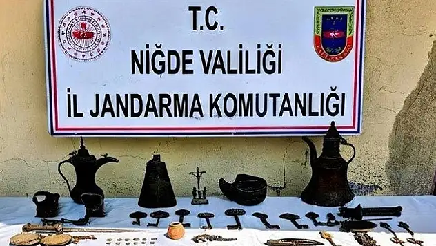 Niğde'de 'Anadolu Mirası' operasyonu: Çok sayıda tarihi eser ele geçirildi!
