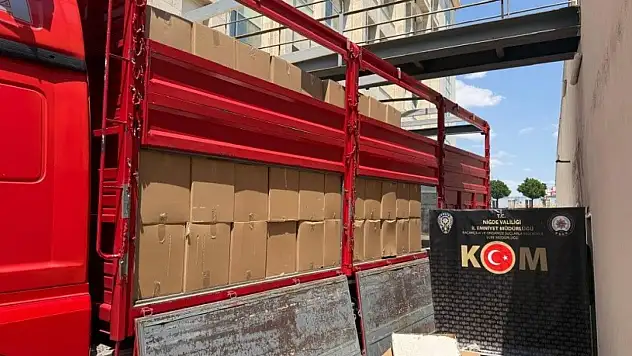 Niğde'de 15 milyon liralık kaçakçılık operasyonu!