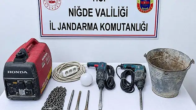 Niğde'de kaçak kazı yapanlara operasyon!