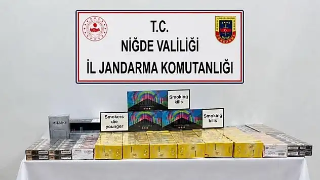 Niğde'de kaçak sigara operasyonu: 300 paket ele geçirildi