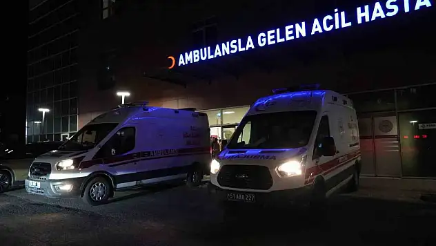 Niğde'de Kontrolden Çıkan Otomobil Elektrik Direğine Çarptı