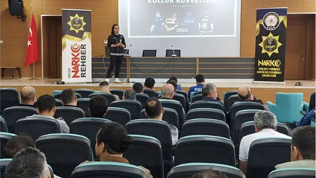 Niğde Emniyeti'nden uyuşturucuya karşı eğitim seferberliği