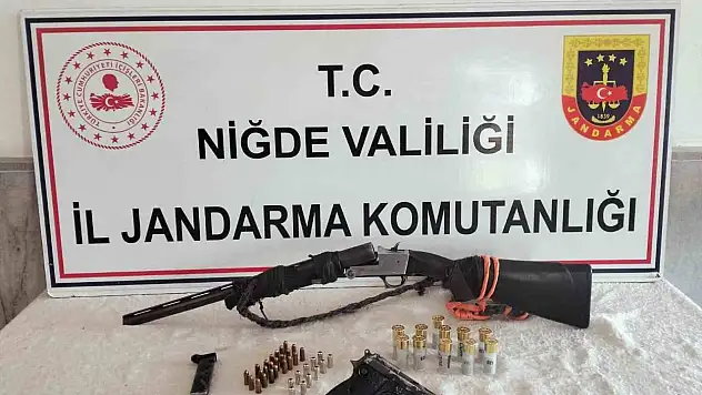 Niğde'de ruhsatsız silah operasyonu: Bir kişi gözaltına alındı