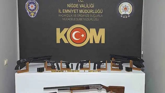Ruhsatsız silah operasyonu: 16 şüpheli gözaltında