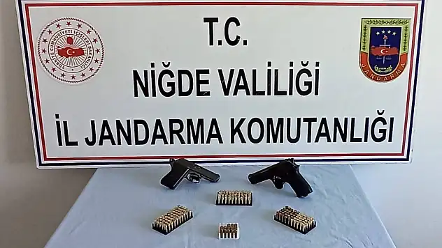 Niğde'de ruhsatsız silah operasyonu!