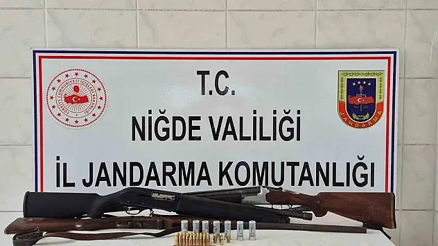 Niğde'de ruhsatsız silah operasyonu