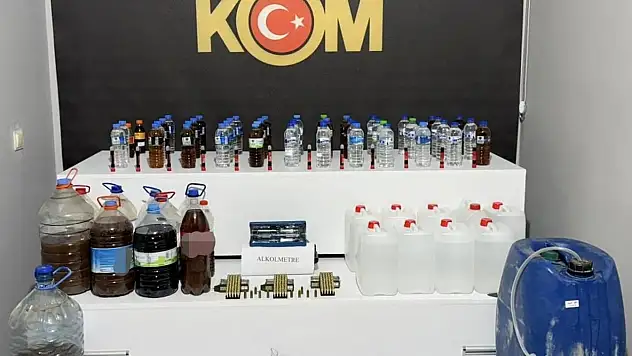 Niğde'de alkol ve silah operasyonu