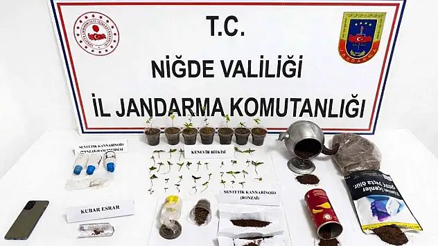 Niğde'de uyuşturucu operasyonunda bir kişi gözaltına alındı!