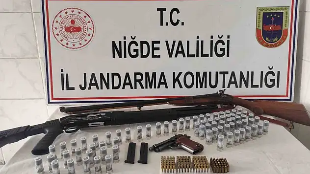 Niğde'de yasadışı silahlanmaya operasyon düzenlendi
