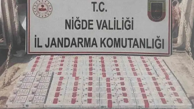 Niğde'de 370 paket kaçak sigara ele geçirildi