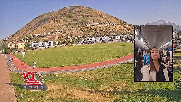 Okuduğu şiirle dikkat çeken genç kız, Kayseri'de açtığı pankartla gündemde!