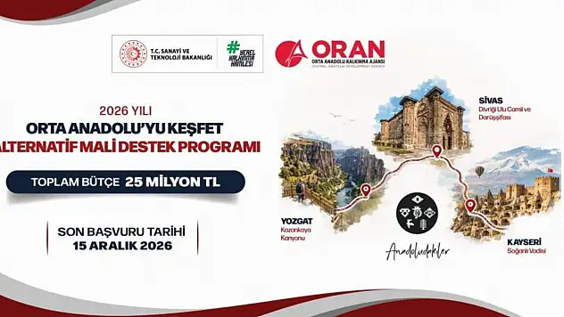 ORAN, bölge turizmi için 25 milyon TL'lik destek programını başlattı
