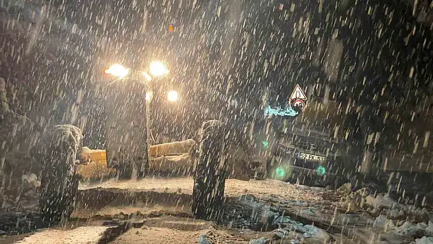 Yoğun kar yağışı Ordu-Sivas kara yolunu ulaşıma kapadı