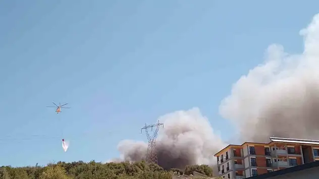 Orman Bölge Müdürlüğü inşaatında yangın çıktı