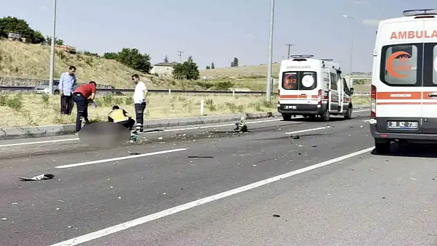 Kayseri'de feci kaza: Otomobil ile motosiklet çarpıştı: 1 ölü, 1 yaralı