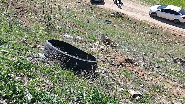 Kahramanmaraş'ta araç uçuruma yuvarlandı