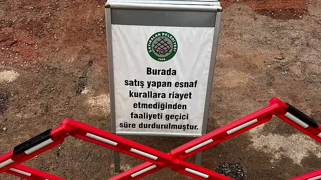 Pazar yerinde tepki çeken görüntü: Esnafa 1 ay men cezası!