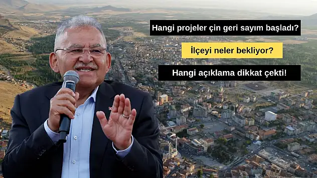Peş peşe gelecek projeler açıklandı! Başkan Büyükkılıç tek tek sıraladı