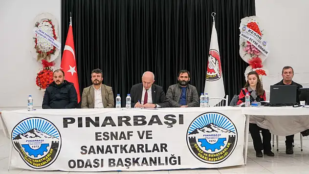 Pınarbaşı Esnaf Odası'nda başkan değişmedi