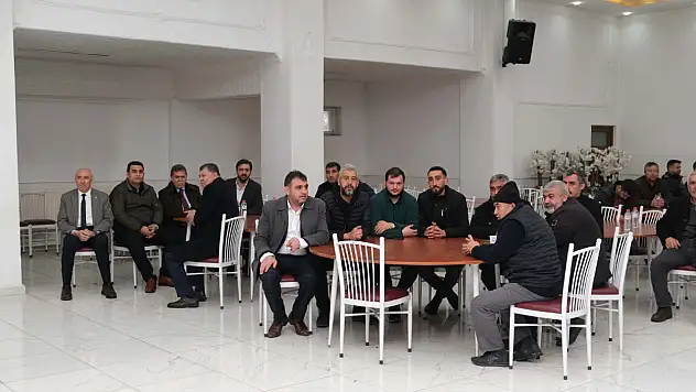 Pınarbaşı Şoförler Odası'nda Cevdet Uslu yeniden başkan...