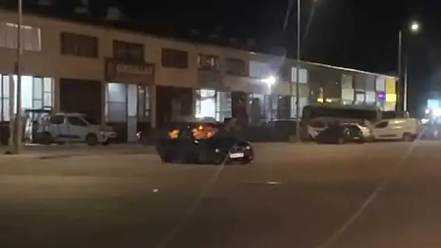 Polis aracının önünde drift atan sürücüye 46 bin TL ceza!