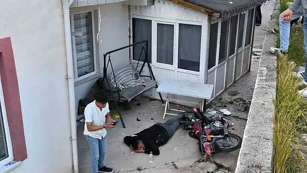 'Dur' ihtarına uymadı kaza yaptı!