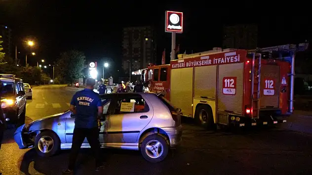Polisten kaçan araç kaza yaptı