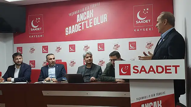 Saadet Partisi Kayseri İl Başkanı Altun: 'Siyasetin ölçüsü dürüstlük ve adalettir'