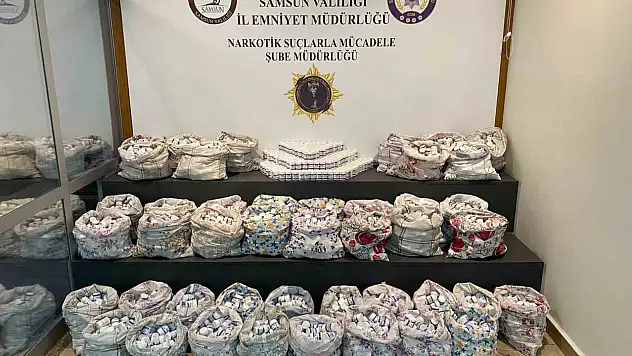 Samsun'da çok miktarda uyuşturucu madde ele geçirildi!