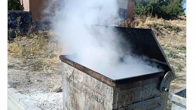Sarız'da çöp konteynerleri için kritik uyarı! Patlama riski var