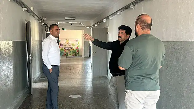 Sarız'da okullarda yeni dönem hazırlıkları yerinde inceleniyor