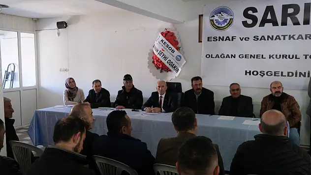 Sarız Esnaf Odası'nda başkan belli oldu!