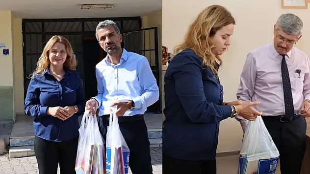 Selahattin Metin'den öğrencilere kırtasiye desteği!