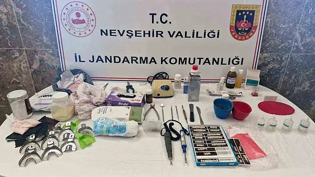 Nevşehir'de seyyar dişçi yakalandı!