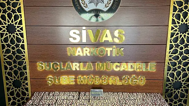 Sivas'ta çok miktarda uyuşturucu madde ele geçirildi!