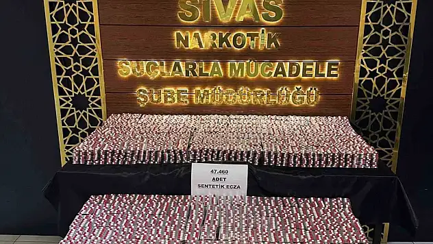Sivas'ta 133 bin 840 adet uyuşturucu hapla yakalandı: Tutuklandı