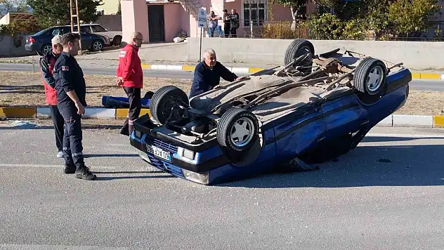 Suşehri'ndeki kaza ucuz atlatıldı